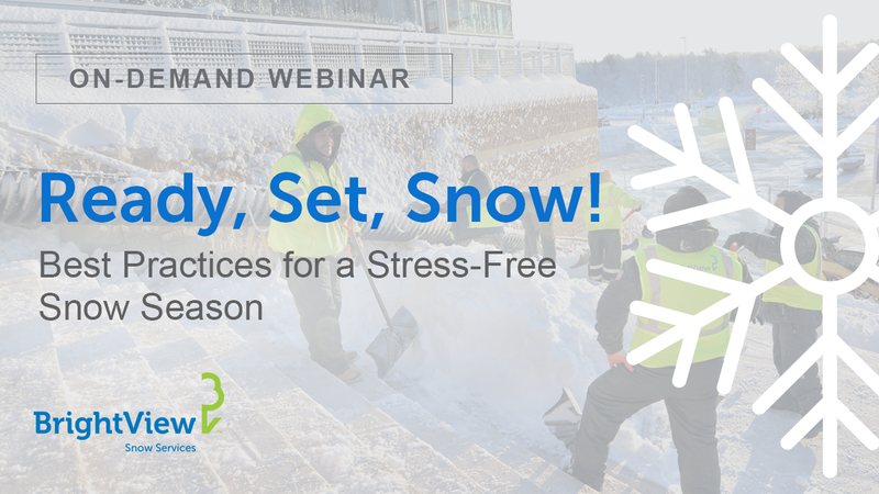 Webinar: Ready, Set, Snow - Best Practices for a Stress-Free Snow Season